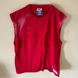 Champion Male Red Tank Top M